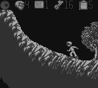 une photo d'Ã©cran de The Pagemaster sur Nintendo Game Boy